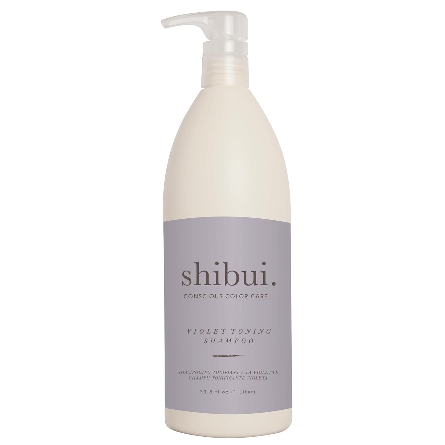 SHIBUI Violet Toning Shampoo - Neutralizes Brassiness with Acai Oil & Hibiscus | For Blonde & Silver Hair