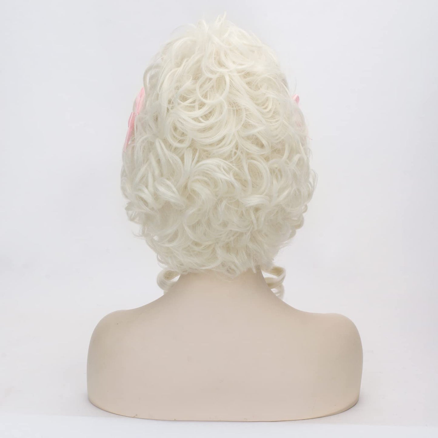 Blonde Victorian Wig for Rococo Costume Cosplay 18th Century Wig Baroque Hair Fluffy Vintage Beehive Golden Queen Court Wig Heat Resistant Women Halloween Party Dress Costume Wig