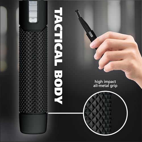 Wahl Manscaper ® 2 in 1 Lithium Battery Tactical® Dual Sided Eyebrow Trimmer and Nose Hair Trimmer for Men – Model 3023805