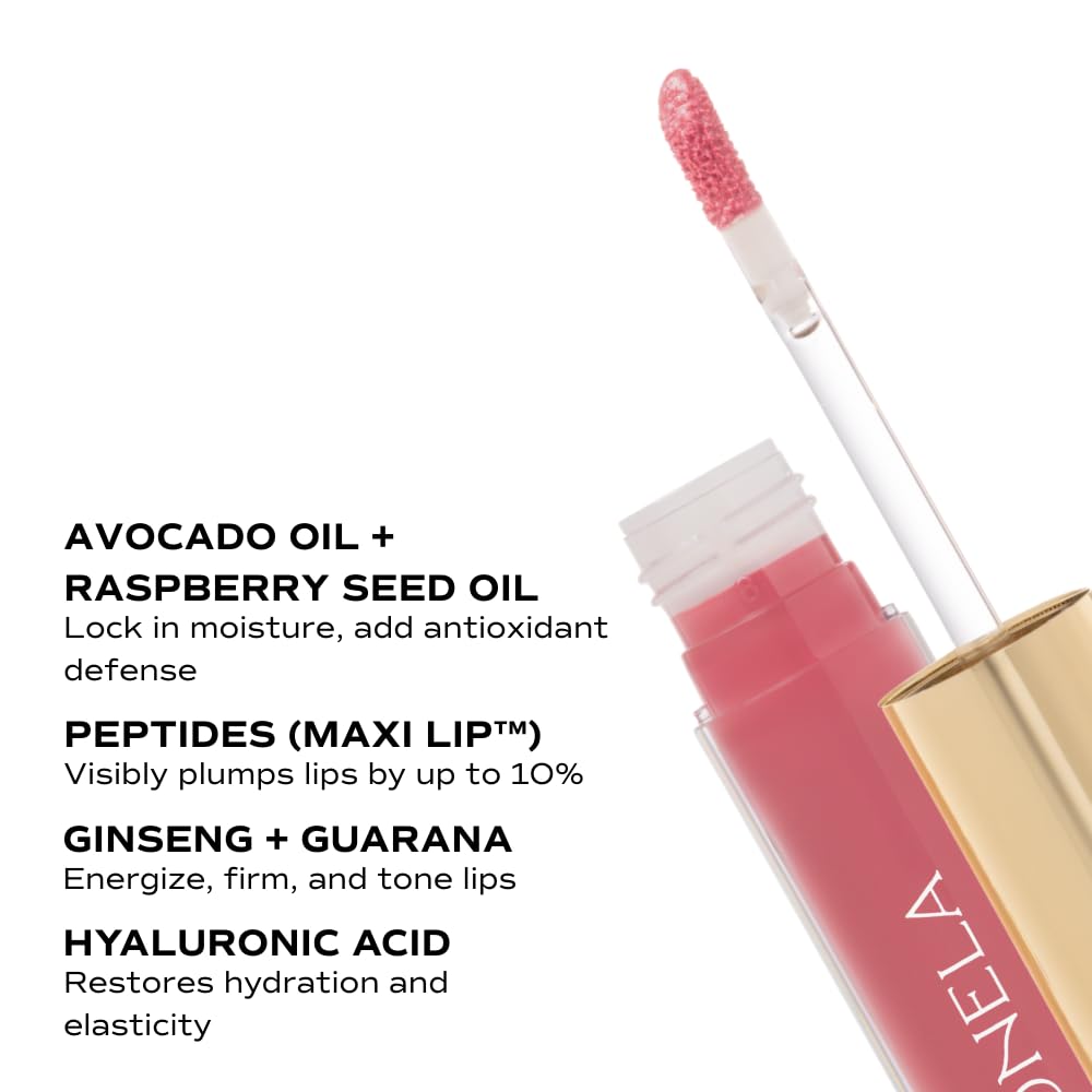 Your Best Self Peptide Lip Gloss - Non-Sticky, High Shine Formula with Hyaluronic Acid & Peptides