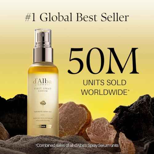 d'alba Piedmont Italian White Truffle First Spray Serum, Vegan Skin Care, Light-weight Face Moisturizer, Glow Serum for Radiant Skin, Non Comedogenic, All In One Mist, Korean Skin Care (3.38 fl oz.)