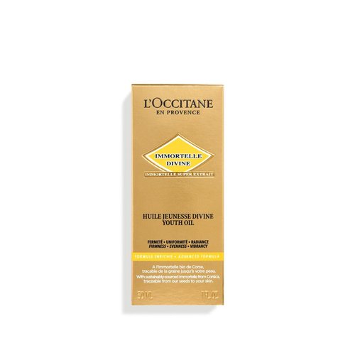 L'OCCITANE Immortelle Divine Youth Oil - Anti-Aging Serum for Radiant Skin | 1.00 fl oz