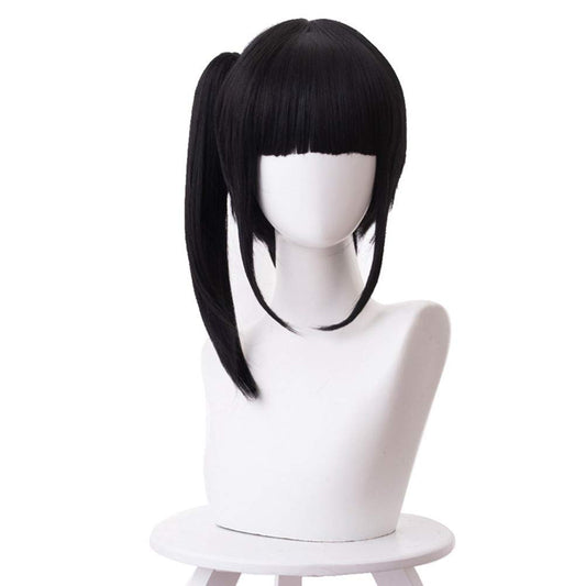 Aadesso Kimetsu no Cosplay Tsuyuri Kanao Wigs Black Wigs Synthetic Halloween Hair with wig cap