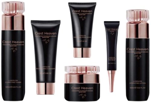 LuxeGlow 6-Piece Women's Facial Kit - Radiant Skin Care & Anti-Aging Moisturizing Set