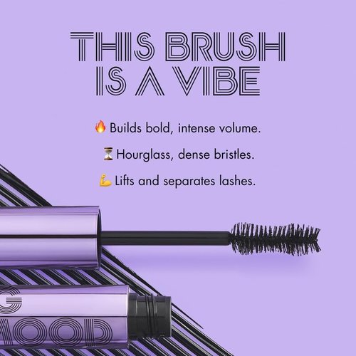 e.l.f. Big Mood Mascara Mini - Bold & Lifted Voluminous Lashes, Long-Lasting Formula, Black