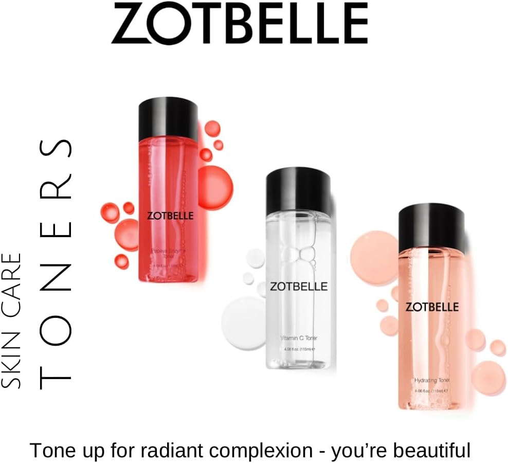 ZOTBELLE Hydrating Toner - Soothing Formula for Soft, Refined Skin | Nourishes & Stimulates Cell Renewal