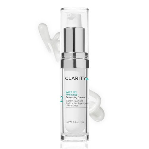 ClarityRx Smoothing Eye Cream - Natural Anti-Aging Formula for Dark Circles | 0.5oz, Paraben-Free