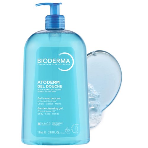 Bioderma Atoderm Hydrating Shower Gel - Moisturizing Cleanser for Normal to Dry Skin