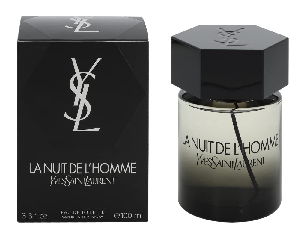 Yves Saint Laurent La Nuit De L'Homme EDT Spray for Men - 3.3 oz | Captivating & Elegant Fragrance