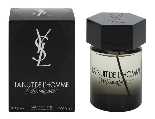 Yves Saint Laurent La Nuit De L'Homme EDT Spray for Men - 3.3 oz | Captivating & Elegant Fragrance