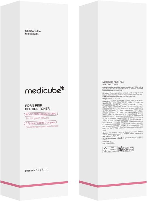medicube PDRN Toner Salmon DNA PDRN CICA Soothing Toner | Lightweight & Watery for Skin Boosting, Soothing and Calming | Uneven Skin Tone Care with Peptide & Niacinamide | Korean Skincare, 8.45 fl.oz