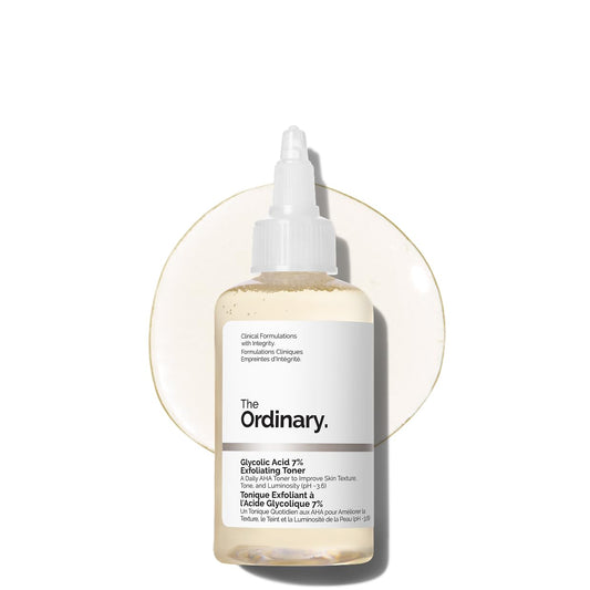 The Ordinary Glycolic Acid 7% Exfoliating Toner - Brightening Daily Solution for Even Skin Tone