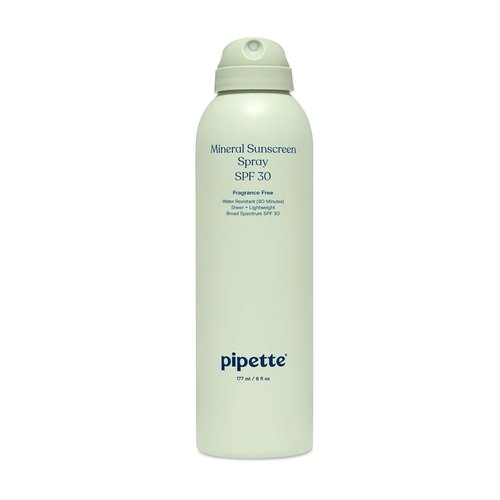 Pipette Baby Mineral Sunscreen Spray SPF 30 - Water-Resistant Non-Nano Zinc Oxide | Safe for Sensitive Skin, 6 oz