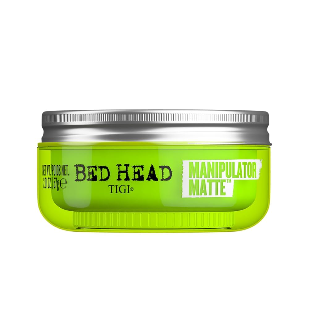 TIGI Bed Head Manipulator Matte Hair Wax - Strong Hold Sculpting Paste for Short to Medium Hair, 2.01 oz