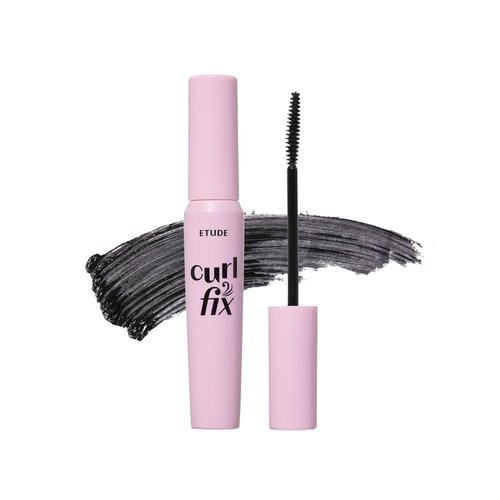 ETUDE Curl Fix Mascara - Long-Lasting, Waterproof Lash Mascara for Strong Curl - Black (0.27 Fl Oz)