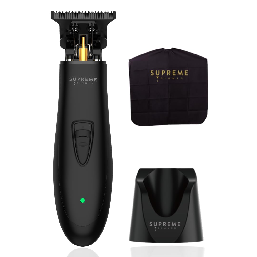 Supreme Trimmer T Shaper - Cordless Quiet Beard & Hair Trimmer for Men | 120 Min Runtime, Zero-Gap Blade | Perfect for Sensitive Skin & Kids | ST5206