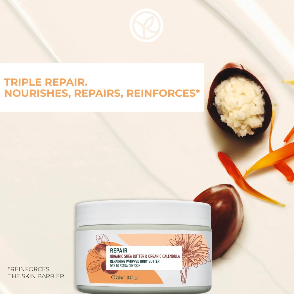 Yves Rocher Whipped Body Butter - Repairing Formula for Dry Skin with Shea Butter | 8.4 FL OZ