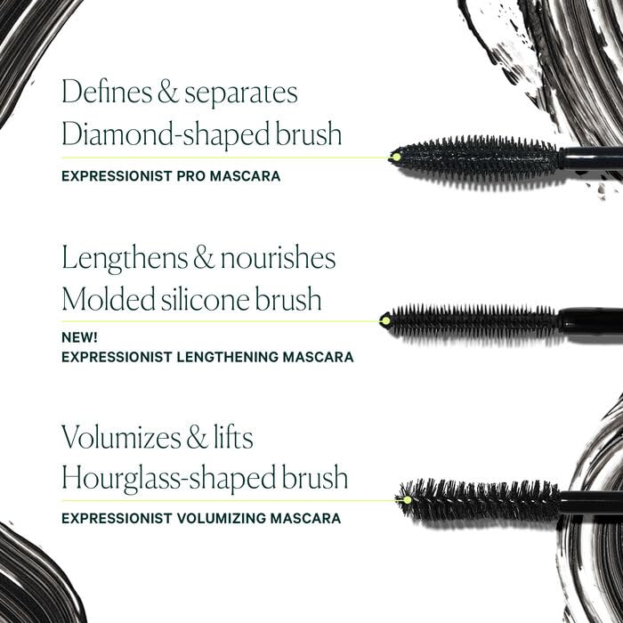 Well People Expressionist Volumizing Mascara - Long-Wear, Nourishing Formula for Fluffy Lashes | Vegan, Black, 0.27 Fl Oz