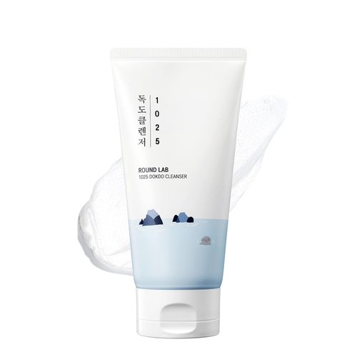 ROUND LAB 1025 Dokdo Cleanser - Low pH Hydrating Facial Cleanser for Sensitive Skin | 5.07 Fl Oz