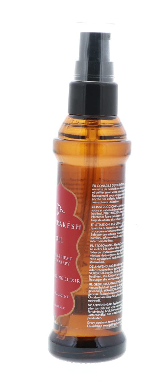Ula-Style Marrakesh Oil Hair Styling Elixir - Nourishing Formula for Healthy Shine | 2 Oz