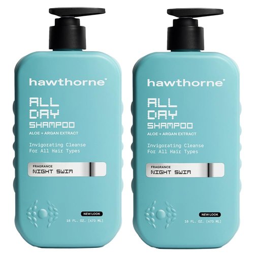 Hawthorne Men's Shampoo - Sulfate & Paraben Free | Natural Argan & Coconut Oil | 16 fl. oz. 2-Pack
