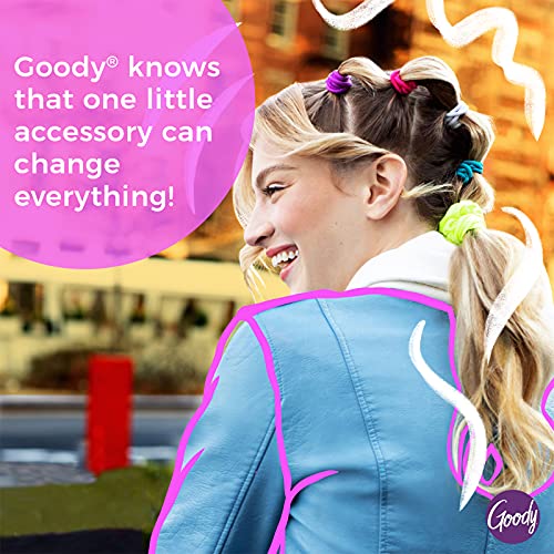Goody Ouchless Hair Elastics - No Pull, No Breakage, Tangle-Free Hold for Thick, Curly, Coily & Textured Hair - 30 Count, Black, Long-Lasting Ponytail Holders for Women & Men