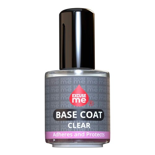 EXCUSE ME Duo Set - Quick Dry Top Coat & Base Coat for Long-Lasting Shine | 15 ml / 0.5 oz