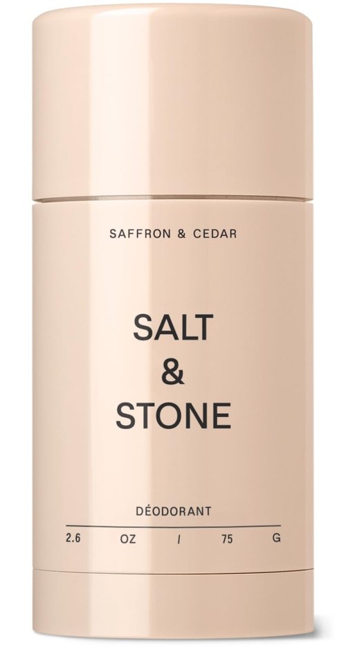 Salt & Stone Aluminum Free Deodorant - Extra Strength 48-Hour Protection for Men & Women | Saffron & Cedar Scent