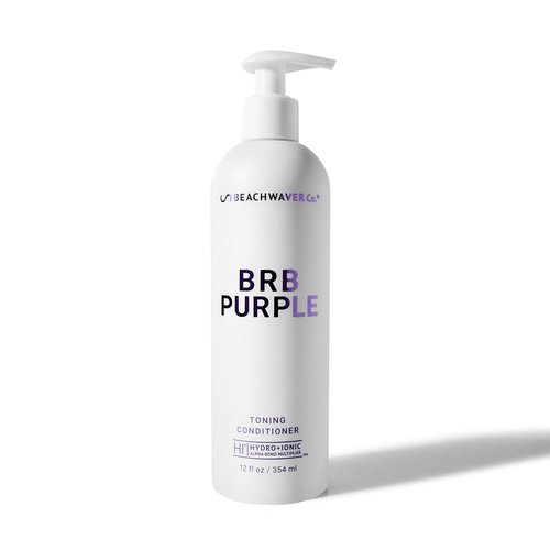 Beachwaver Co. BRB Blonde Purple Conditioner - 12 Oz | Anti-Brass Toning & Moisturizing Formula for Blonde & Grey Hair