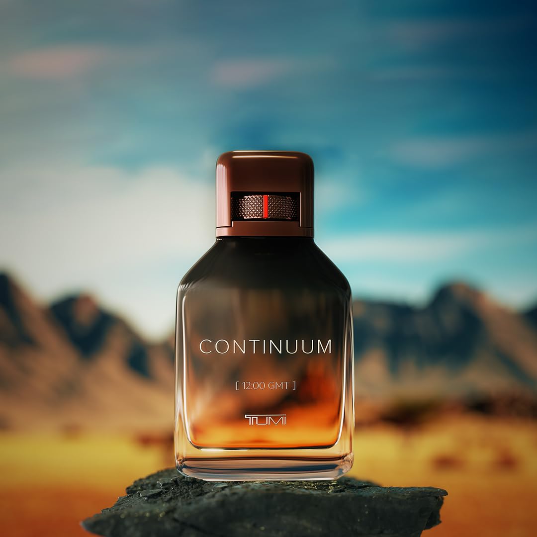 TUMI CONTINUUM Bold Cologne for Men - Smoky Fragrance in 3.4 oz & 1.0 oz Eau de Parfum, 6.7 oz Body Wash
