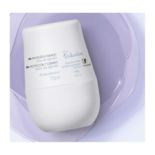 Natura Roll-On Antiperspirant Deodorant for Women - Cotton Milk 70ml | Long-Lasting Protection