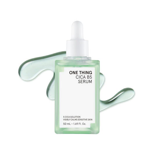 ONE THING Cica B5 calming Serum (1.69 fl.oz / 50ml), Korean Skincare, Panthenol Soothing, Hydration Boost for Sensitive Skin