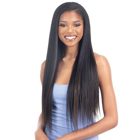 FREE TRESS Shake N Go Organique Synthetic Hair Weave - Yaky 24" (Color:1 JET BLACK)