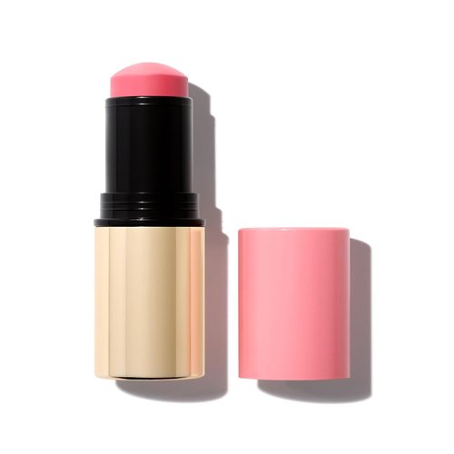 MAKE Beauty Cream Stroke Blush Stick - Vibrant Pinky Coral with Soft Matte Finish - Perfect for Cheeks