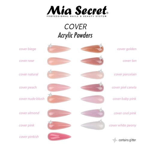 Mia Secret Pinkish Acrylic Powder - Professional Quality Nail Enhancement (2oz)