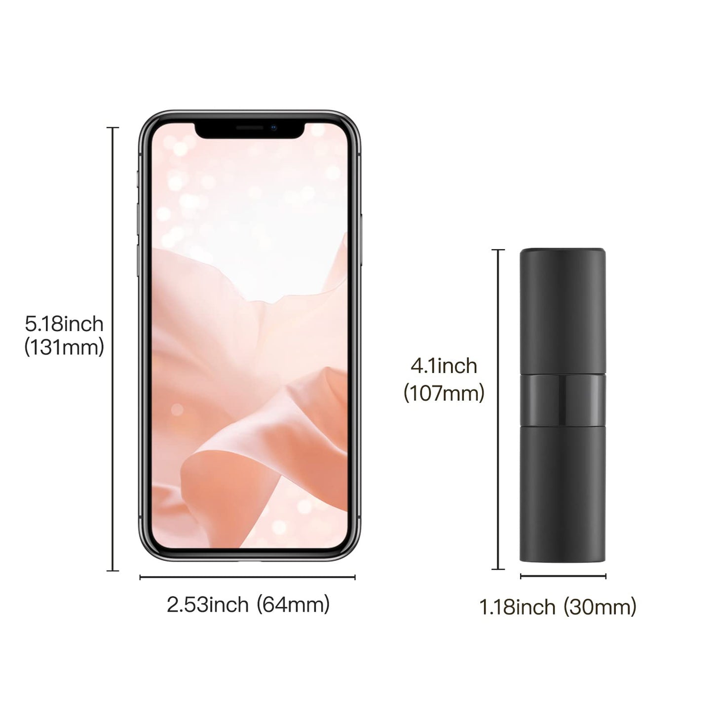 owlyee 20ML Perfume Atomizer, Empty Cologne Spray Bottle, Mini Sprayer Dispenser for Travel (2PCS)