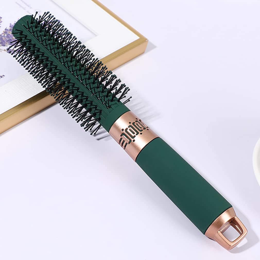 Skiennix Detangler Hair Brush - Anti-Static Blow Drying Brush for All Hair Types | Green Nylon Bristles