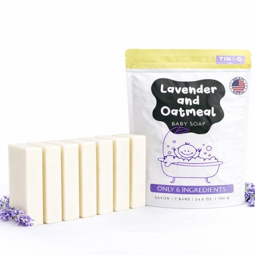 Regine Switzerland Baby Soap Bar - Natural Lavender Soap for Sensitive Skin | Vegan & Organic | 7 Bars