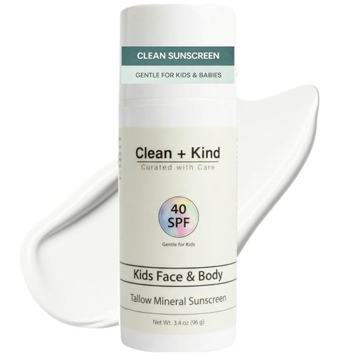 Kids Mineral Sunscreen SPF 40 - Non-Nano Zinc Oxide Protection | Lightweight, No White Cast, Gentle on Sensitive Skin