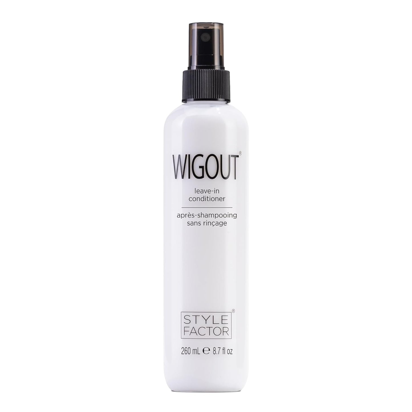 Style Factor WIGOUT Leave-In Conditioner Spray - Lightweight Hydrating Mist for Frizz Control & Shine - 8 oz