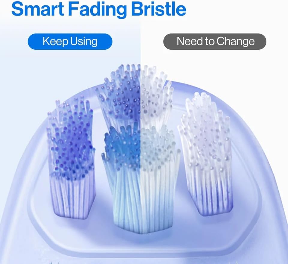 usmile Replacement Toothbrush Heads - Ergonomic Design with Silicone Cushion | Gentle on Gums, 2 Pack