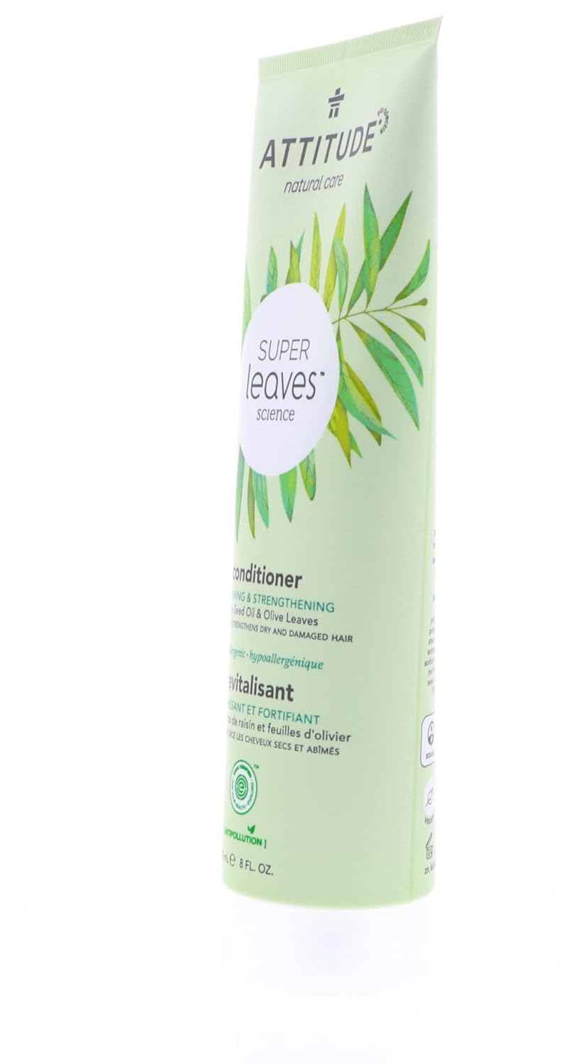 Attitude Natural Conditioner - Nourishing & Strengthening with Grape Seed Oil | 8 oz (240 ml)