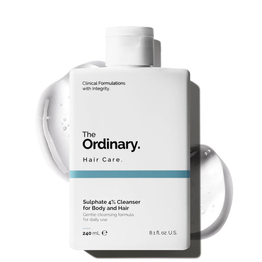 The Ordinary Sulphate 4% Cleanser - Gentle Fragrance-Free Shampoo & Body Wash | 8.1 Fl Oz
