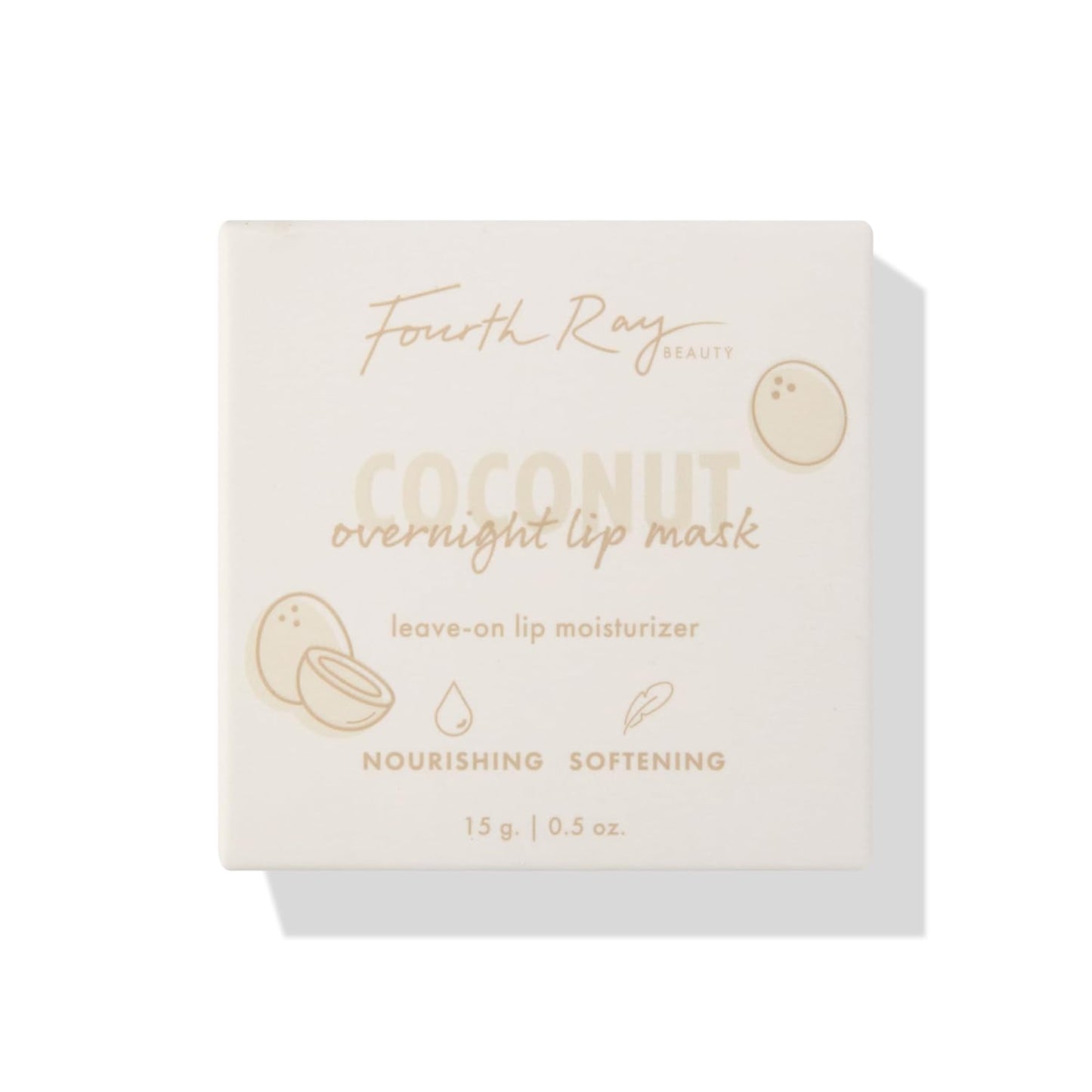 ColourPop Lip Mask - Leave-On Moisturizer & Overnight Treatment - Hydrates Dry Lips with Shea Butter & Vitamin E - Coconut (0.5 oz)