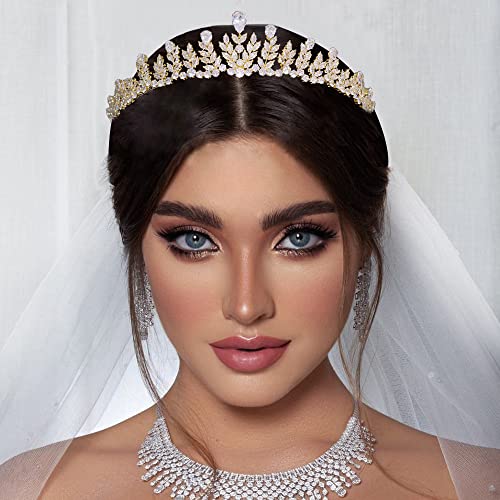 FASNAHOK Cubic Zirconia Tiaras for Women Silver Princess Birthday Queen Crowns CZ Wedding Hair Accessories for Bride Coronas Para 15 Anos Quinceaneras 2023