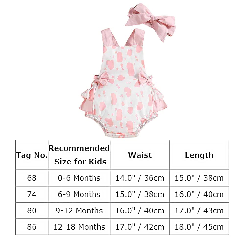 Baby Toddler Girl First Birthday Outfits 2PCS Little Princess Bubble Romper 1st Birthday Cake Samsh Outfits Baby Easter Romper Baptism Christening Halloween Onesie Photo Shoot Cow-Pink 12-18 Months