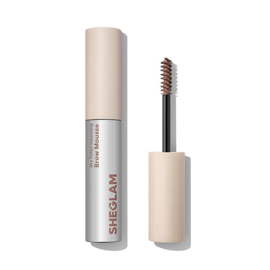 SheGlam Airy Tinted Brow Mousse - Highly Pigmented Eyebrow Gel for Shaping & Filling | Ash Pink