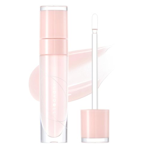 JUDYDOLL Peach Honey Lip Oil - Hydrating Non-Sticky Gloss with Real Peach Scent | Jelly Texture, Sheer Shine