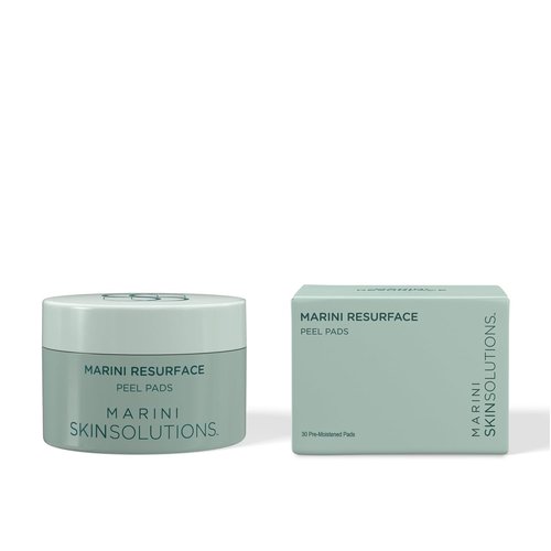 Marini SkinSolutions ResurFace Peel Pads - Glycolic, Salicylic & Lactic Acid for Texture & Wrinkles - 30 Count