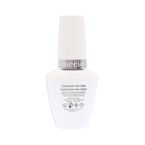 Cuccio Pro Brush-On Colour Builder Gel - Calcium Enriched, Easy Application - Bare Pink, 0.43 Oz